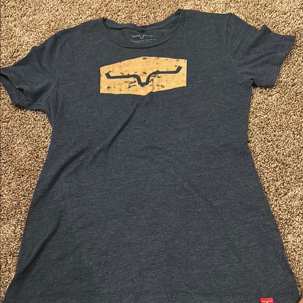 Kimes Ranch Navy and Tan Short Sleeve Tee